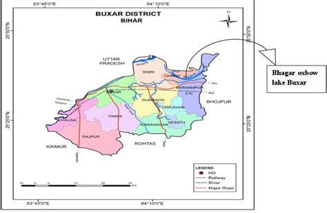 Map of study area in District Buxar, Bihar (a&b) [11] | Download ...