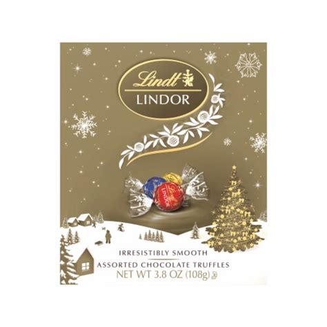 Lindt LINDOR Assorted Chocolate Truffles Gift Box, 3.8 oz - Kroger