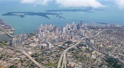 Miami,City,Downtown,Aerial,View,Blue,Sea,Buildings,Town - Institute for Transportation and ...
