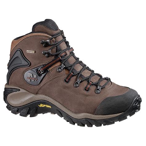 Men's Merrell Phaser Peak Waterproof Hiking Boots, Dark Brown - 584015, Hiking Boots & Shoes at ...