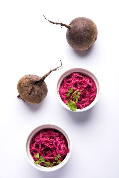 Premium Photo | Chukandar or beetroot raita or pachadi also known as koshimbir or salad