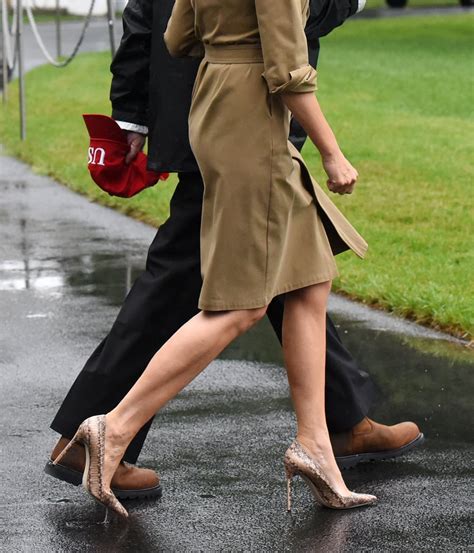 Melania Trump Snakeskin Heels For Visit to Texas | POPSUGAR Fashion Photo 9