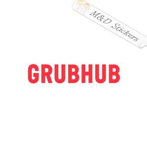 2x GrubHub Logo Vinyl Decal Sticker Different colors & size for Cars/B ...