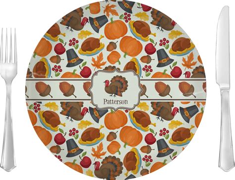 Traditional Thanksgiving Dinner Plate (Personalized) - YouCustomizeIt