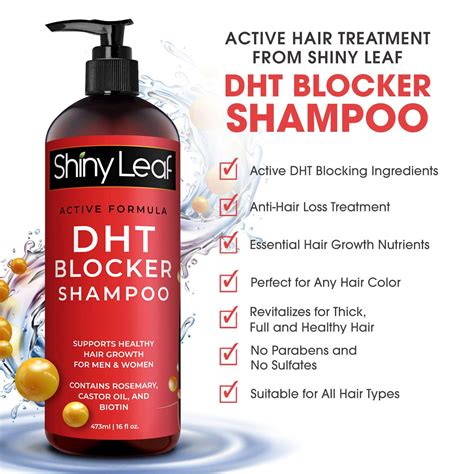 Mua DHT Blocker Anti-Hair Loss Shampoo With Biotin, for Men & Women, Sulfate Free, Natural DHT ...