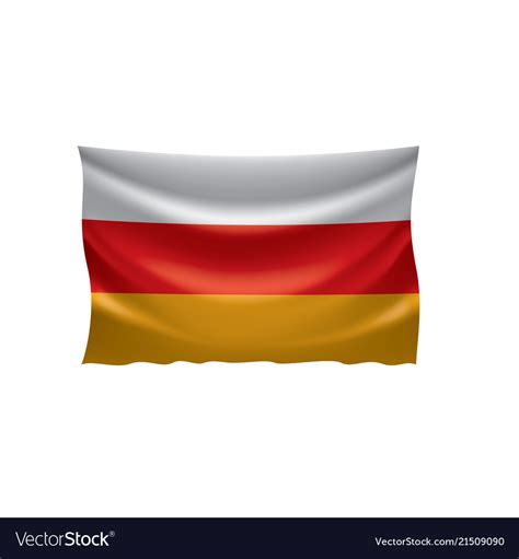 South ossetia flag Royalty Free Vector Image - VectorStock