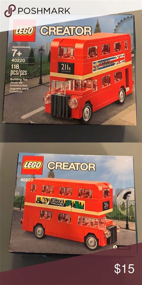 NIB Lego double decker London bus | London bus, Lego, Lego for kids