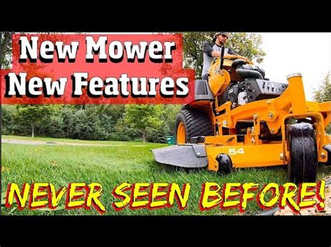 Brand New Stand On Mower- with NEW Features Never seen before! - YouTube