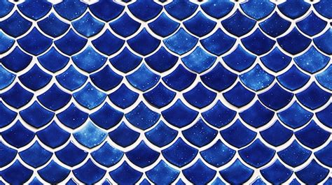 Premium AI Image | blue glass mosaic tiles in a mosaic of water