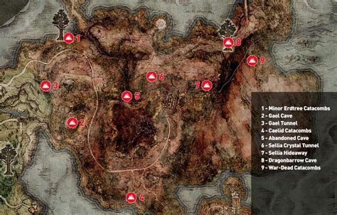 Elden Ring Guide: Caelid Dungeon Locations | Crystal tunnels, Farum, Rings