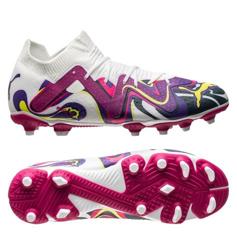 PUMA Future Match FG/AG Creativity - PUMA White/Team Violet/Fluro ...