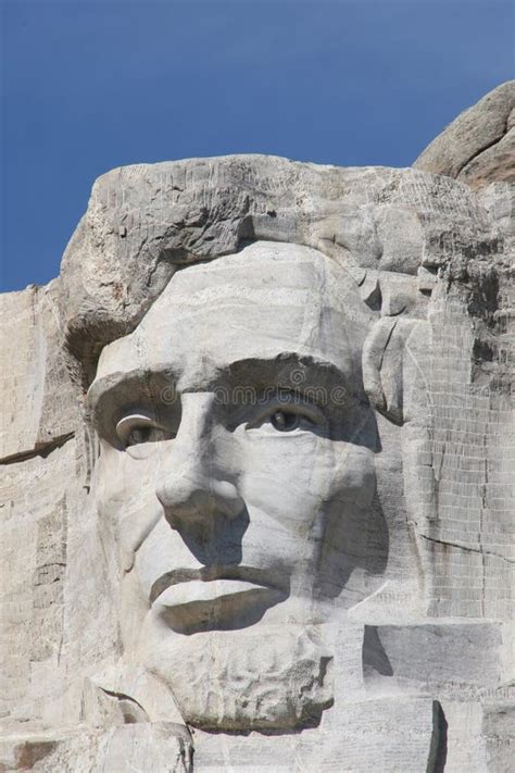 Abraham Lincoln on Mount Rushmore Stock Photo - Image of history, mount ...