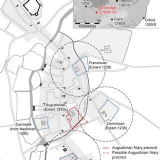 Fig . Location map showing the East Anglian friaries of the Cambridge... | Download Scientific ...