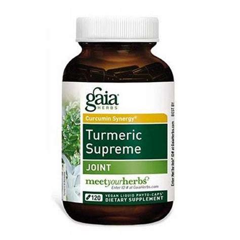 Turmeric Supreme Joint 120 Caps by Gaia Herbs - BISHOPS MARKET