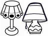 Bedroom And Living Room Light lamp Wood coloring page sketch template