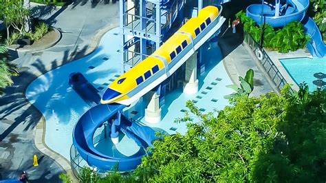 View of Monorail Slide at Disneyland Hotel | Wish Upon a Star With Us