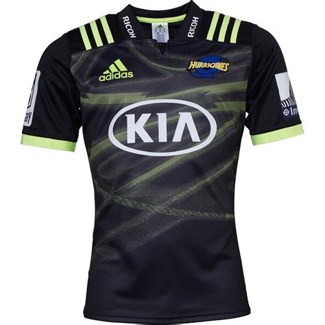 Buy adidas Mens Hurricanes Away Rugby Jersey Solar Yellow/Black