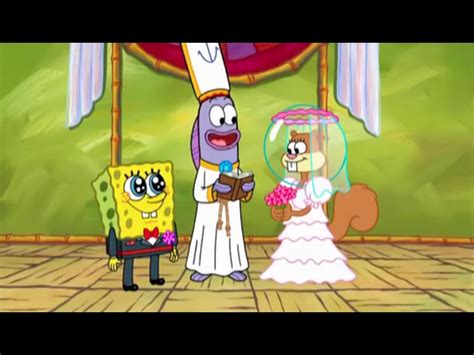 Spongebob Squarepants And Sandy Get Married