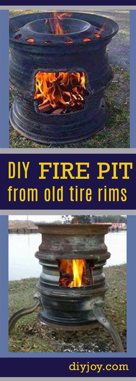 Old Tire Rims Make For The Best DIY Fire Pits