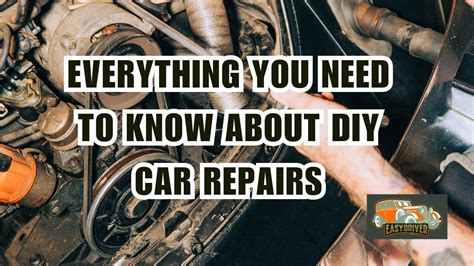 The Ultimate DIY Car Repairs Guide! - YouTube