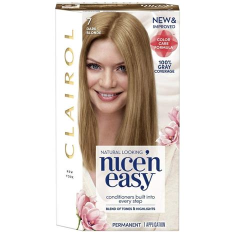 Clairol Nice 'n Easy Hair Color, Natural Dark Blonde, Blend of Tones ...