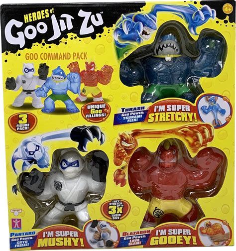 Heroes Of Goo Jit Zu 3 Figure Pack Kids Bundle Pantaro Blazagon Thrash – BigaMart