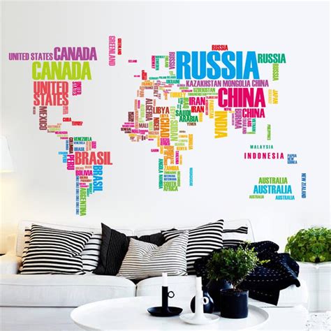 World Map Wall Sticker | HomeAdore Shop