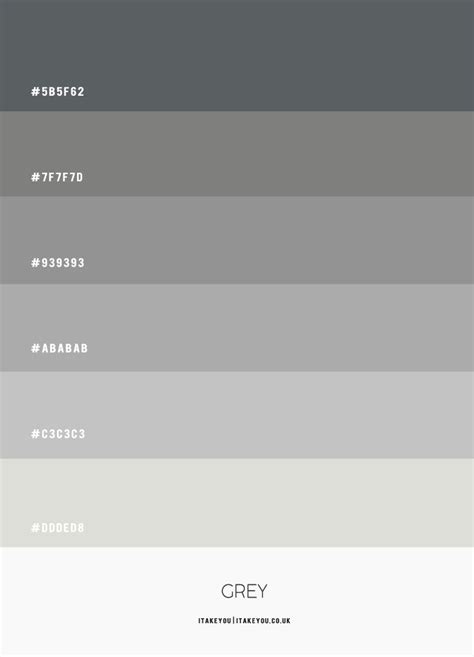 Grey Colour Palette for Kitchen | Grey color palette, Grey color pallets, Silver color palette