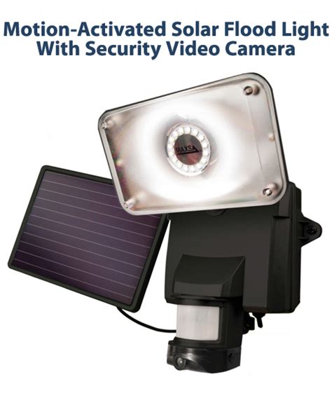 Solar Security Video Camera and Floodlight