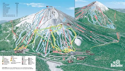 Mt. Bachelor, OR Aerial View Trail Map Is One Of A Kind - SnowBrains