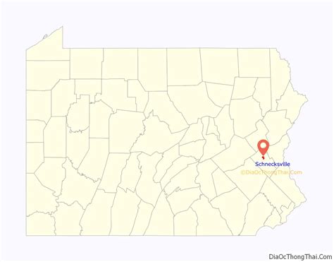 Map of Schnecksville CDP