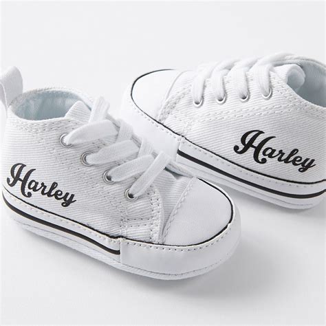 White Custom Baby Converse Crib - Nappy Head