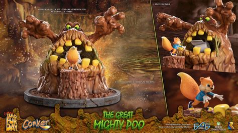 Conker's Bad Fur Day Great Mighty Poo statue revealed