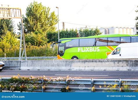 FlixBus Logo On Green Coach. Bus Travel Editorial Photo | CartoonDealer.com #181061847