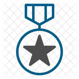 Military Medal Icon - Download in Dualtone Style