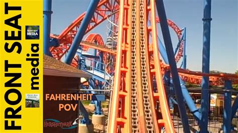 Hersheypark - Ride On Fahrenheit, front seat POV! Wow! Hershey Park ...