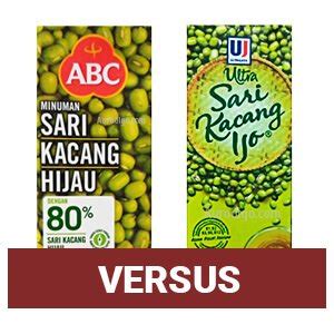 Minuman Sari Kacang Hijau: ABC VS Ultrajaya | Aurodigo