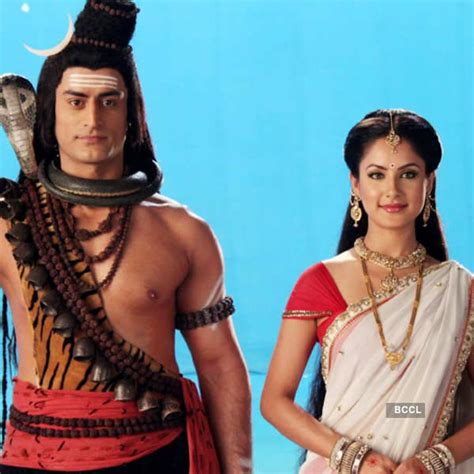 Shiv and Parvati after their wedding ceremony on the sets of 'Devon Ke ...