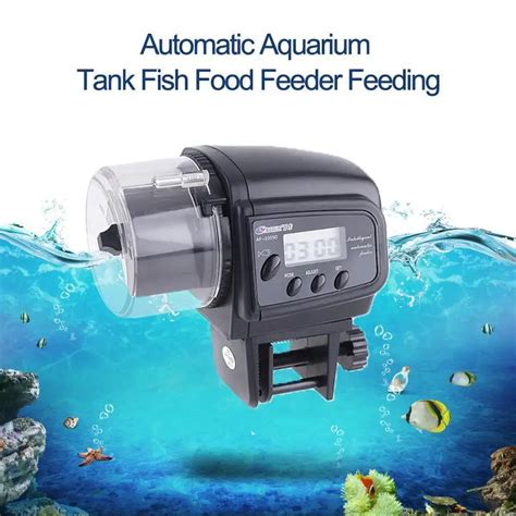 High Quality Digital Automatic Aquarium Fish Auto Feeder with Aquarium ...