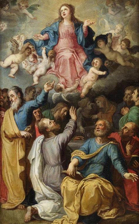 Assumption of Mary Painting by Hendrickvan Balenthe Elder - Fine Art ...