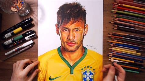 Neymar Júnior - speed drawing | drawholic | Neymar, Neymar jr, Drawings