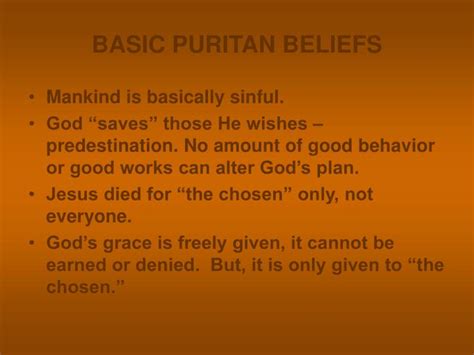 PPT - THE PURITANS PowerPoint Presentation - ID:61569