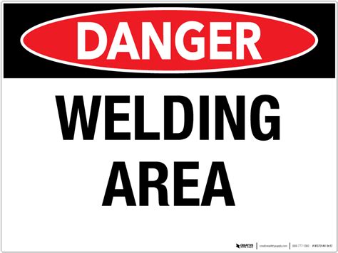 Danger: Welding Area - Wall Sign - PHS Safety