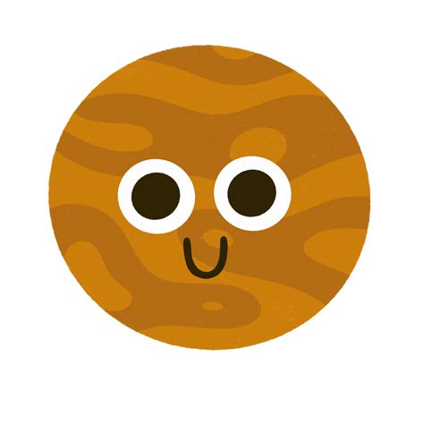 Planet venus cartoon icon. 18803480 PNG