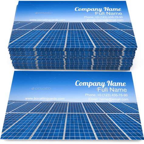 photovoltaic Business Card Examples for Create Custom Design