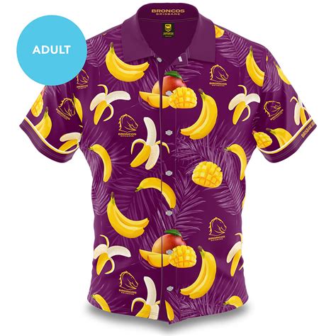 Buy 2020 Brisbane Broncos NRL Hawaiian Shirt - Adult - NRL Jerseys