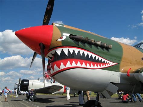 P-40 Warhawk with Flying Tigers Shark-mouth | At Gathering o… | Flickr