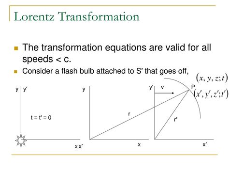 PPT - Lorentz Transformation PowerPoint Presentation, free download - ID:3029168