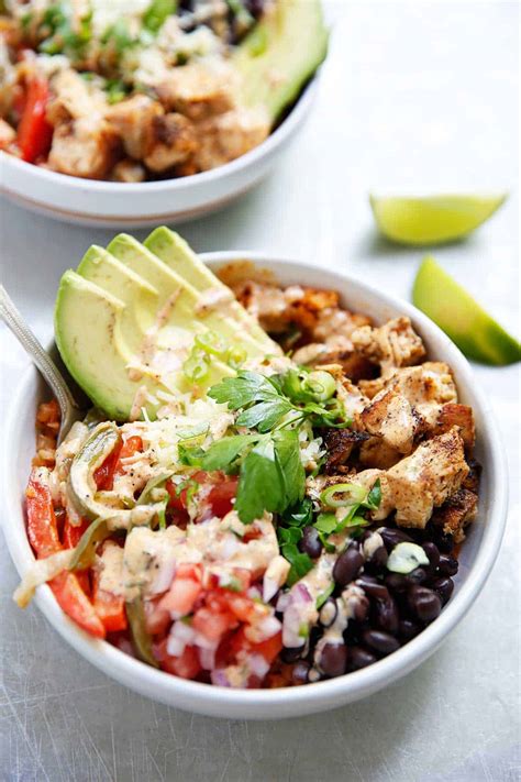 Copycat Chipotle Chicken Burrito Bowls - Lexi's Clean Kitchen