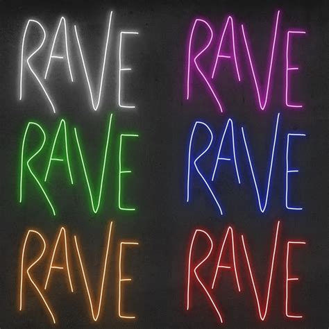 RAVE Led Neon Home Decor Light Neon Sign Neon Lights in - Etsy